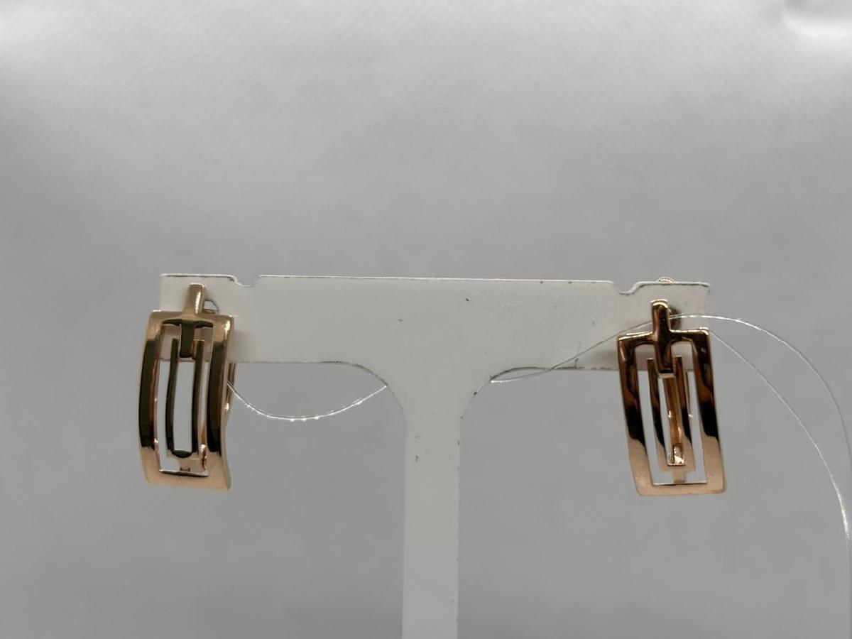 СЕРЬГИ БЕЗ КАМНЯ (Au 585)