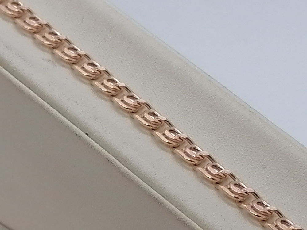 7080270П-16 БРАСЛЕТ ПУСТОТЕЛЫЙ Лав (Au 585)