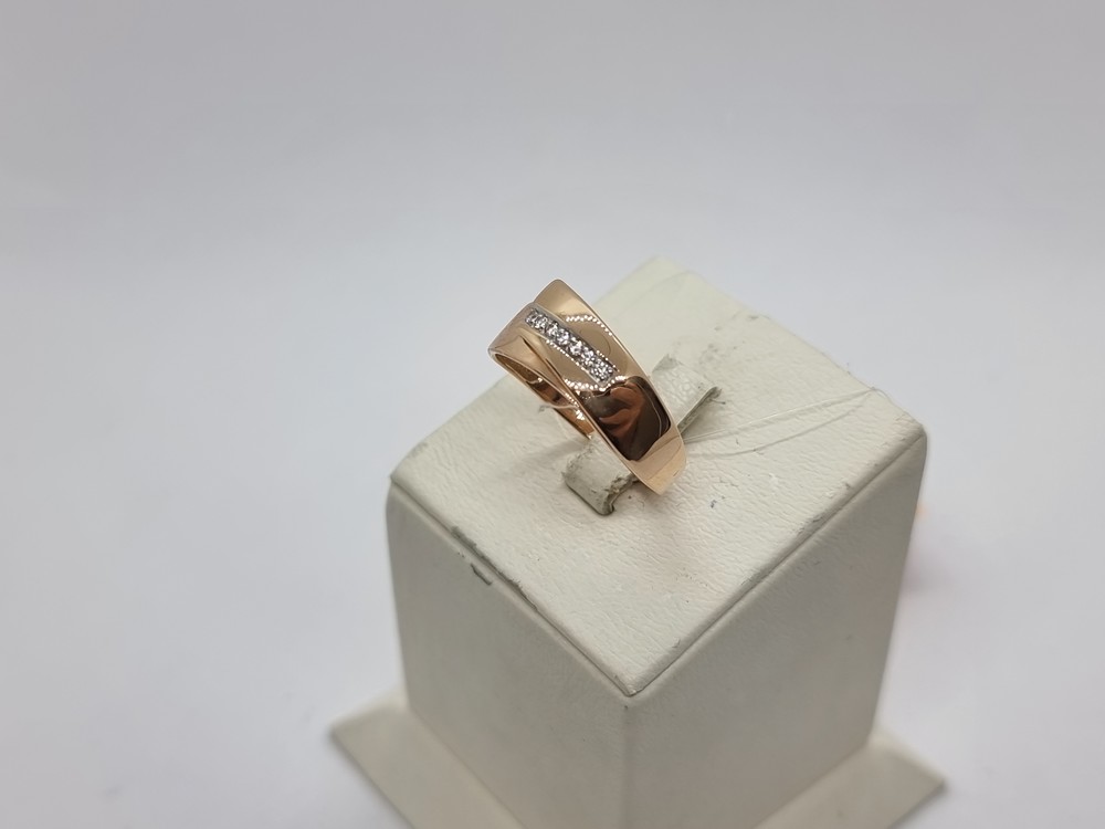 КОЛЬЦО С КАМНЯМИ (Au 585)