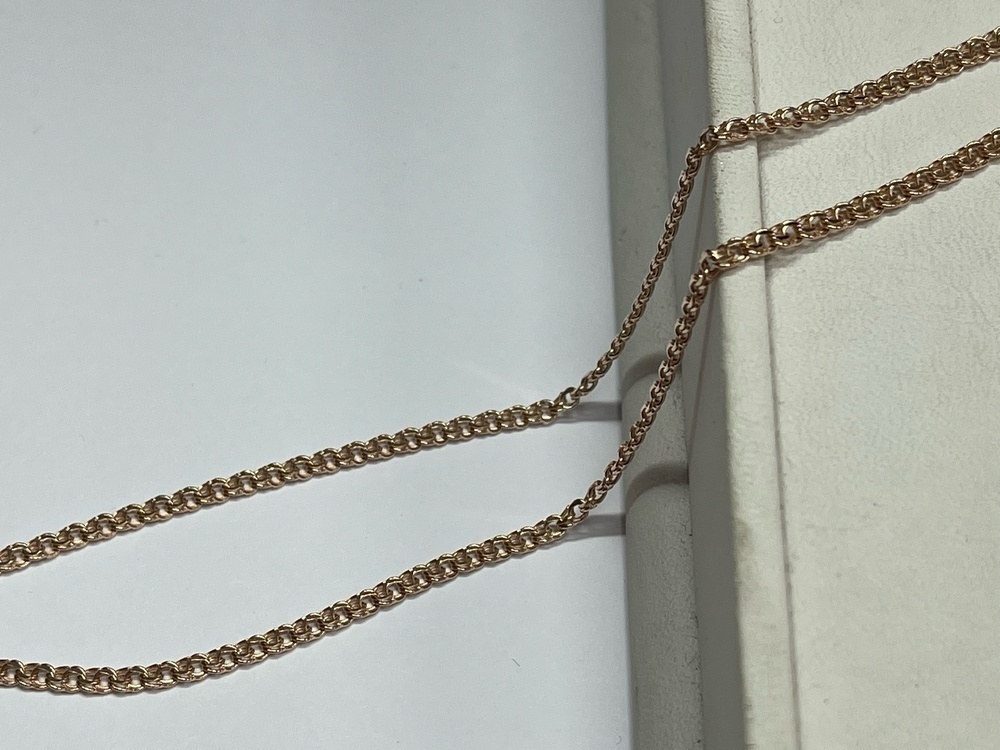 ЦЕПЬ ПУСТОТЕЛАЯ Бисмарк (Au 585)