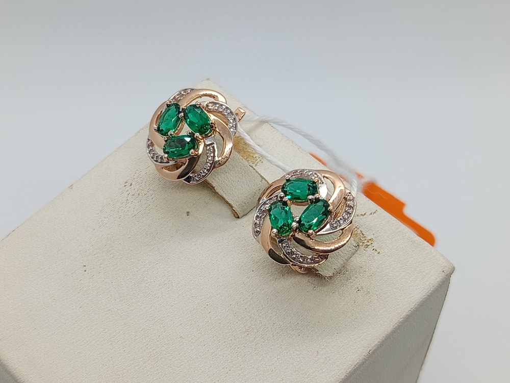 СКМИ585 СЕРЬГИ С КАМНЯМИ (Au 585) СКМИ585 СЕРЬГИ С КАМНЯМИ (Au 585)