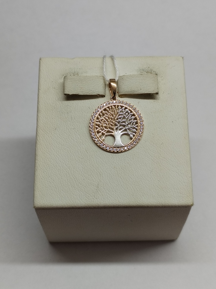 ПОДКМИ585 ПОДВЕСКА С КАМНЯМИ (Au 585)