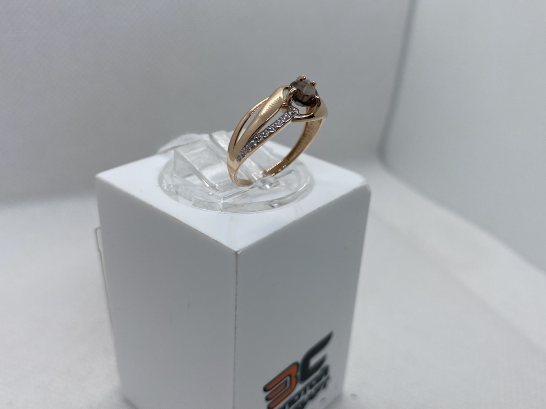 КОЛКМИ585 КОЛЬЦО С КАМНЯМИ (Au 585)