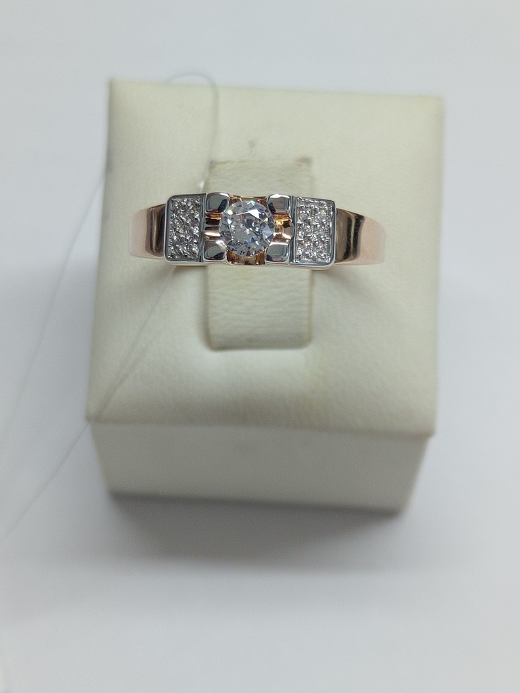 КОЛЬЦО С КАМНЯМИ (Au 585)