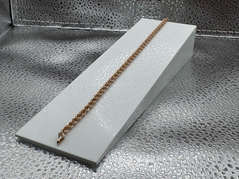 БРАСЛЕТ ПУСТОТЕЛЫЙ Веревка (Au 585)