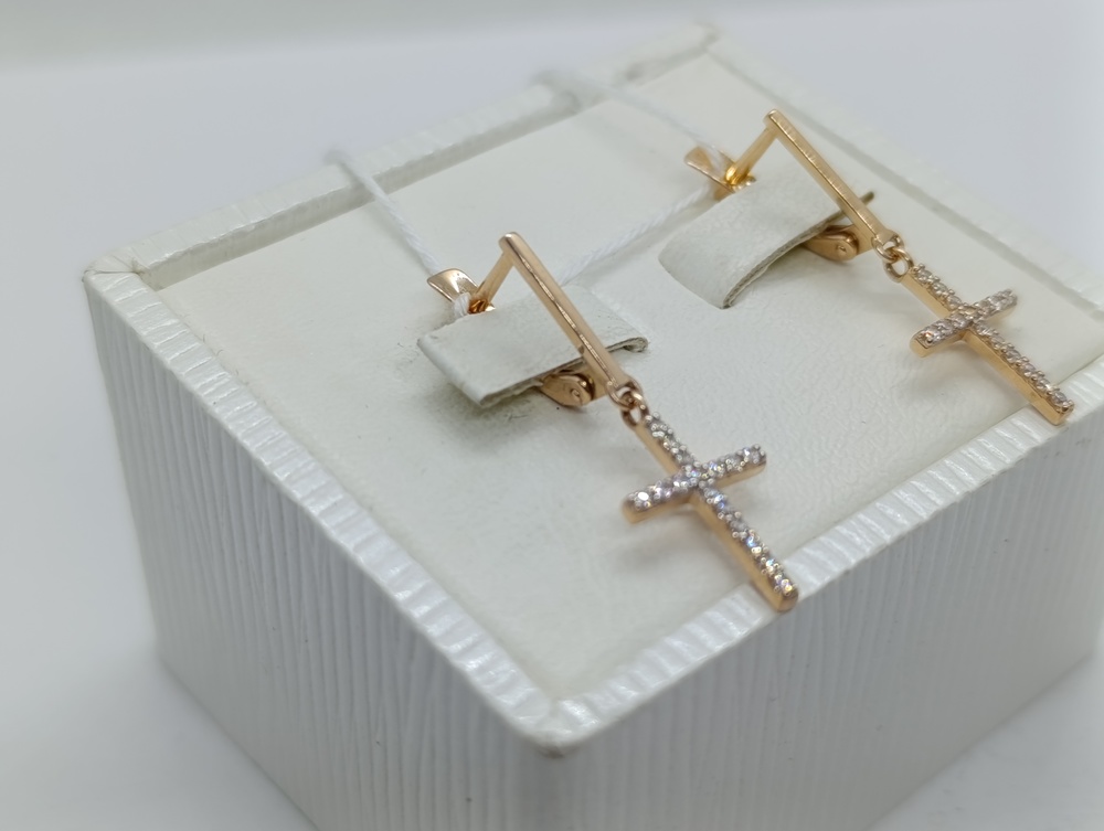 СЕРЬГИ С КАМНЯМИ (Au 585)