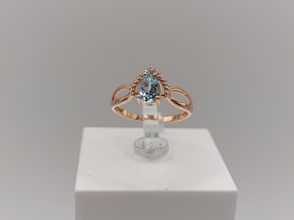 КОЛКМИ585 КОЛЬЦО С КАМНЯМИ (Au 585)