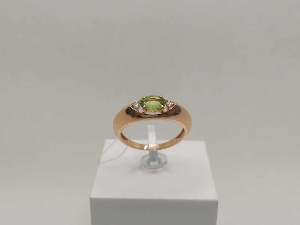 КОЛЬЦО С КАМНЯМИ (Au 585)