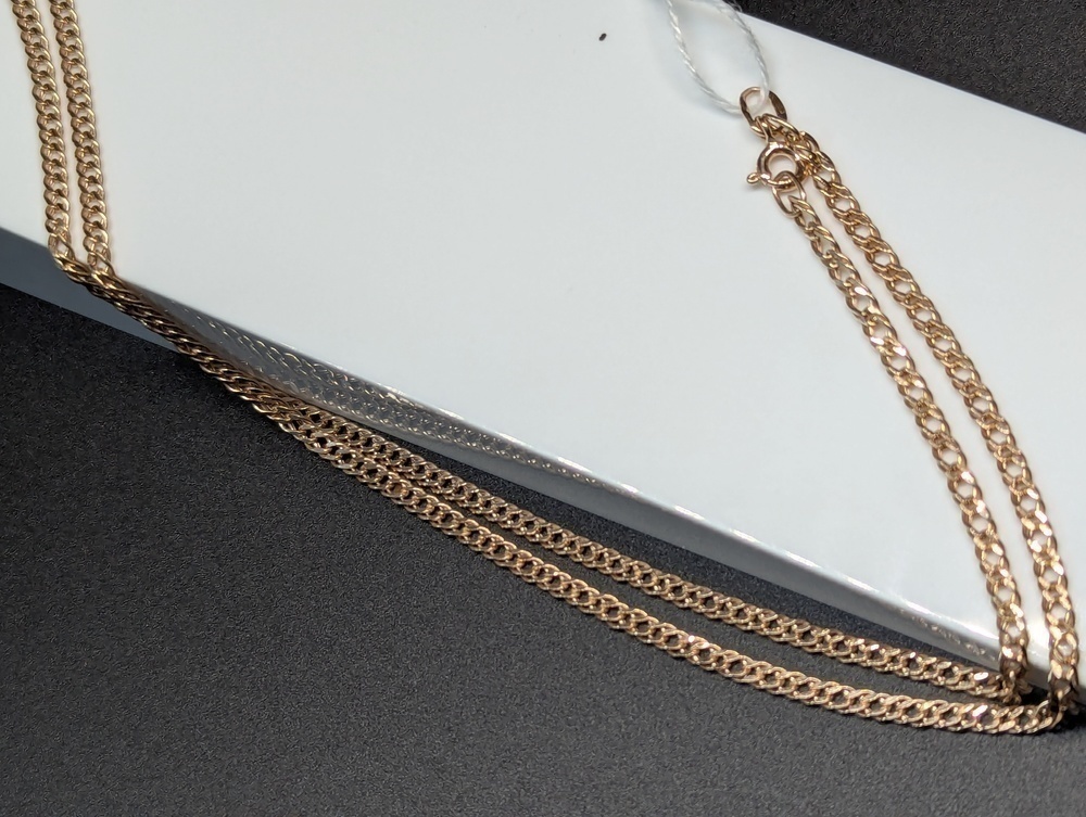 ЦПР2585 ЦЕПЬ ПУСТОТЕЛАЯ Ромб двойной (Au 585)