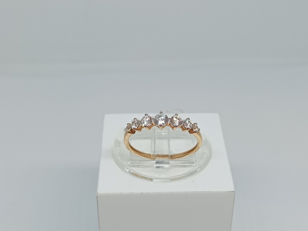 КОЛЬЦО С КАМНЯМИ (Au 585)