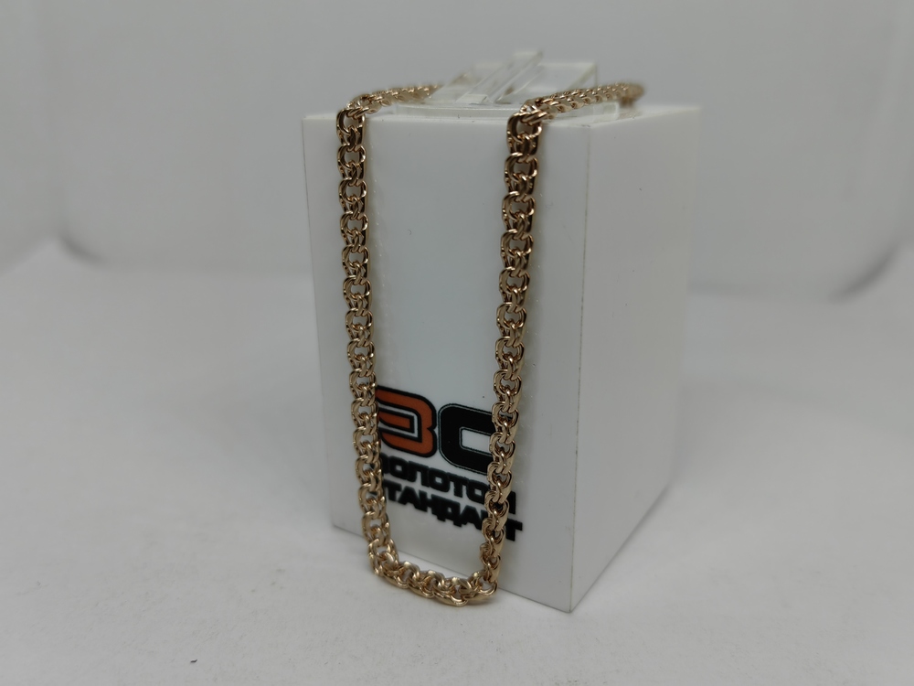 БЛБ585 БРАСЛЕТ ПОЛНОВЕСНЫЙ Бисмарк (Au 585)