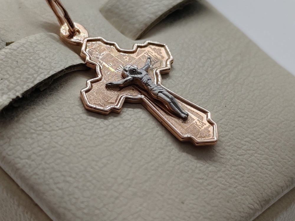 ПОДВЕСКА КРЕСТ без камня (Au 585)