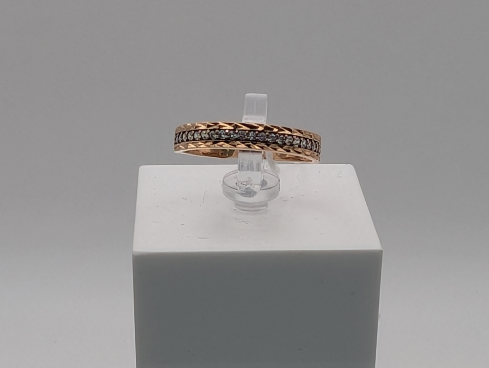 КОЛЬЦО С КАМНЯМИ (Au 375)