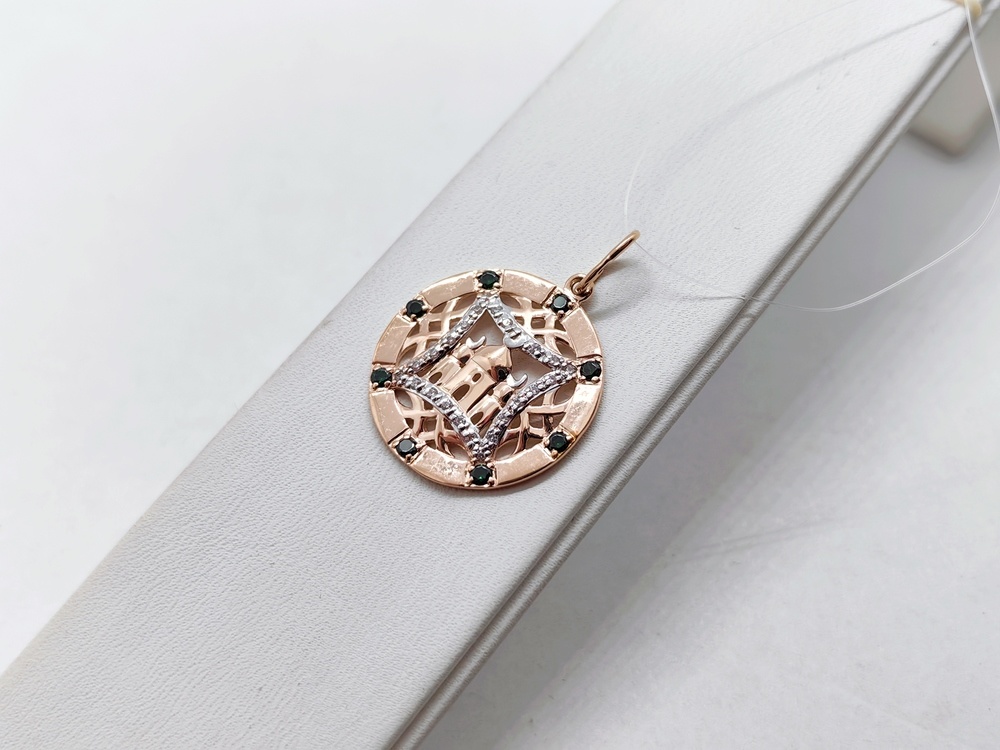 ПОДВЕСКА С КАМНЯМИ (Au 585)