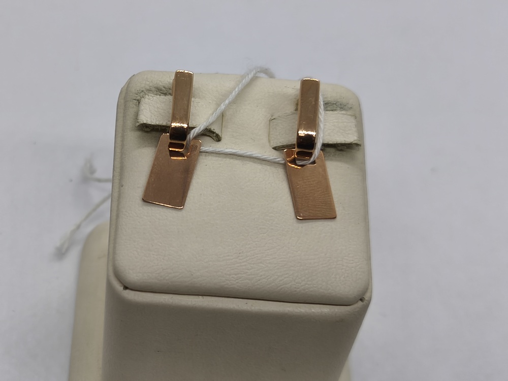 СЕРЬГИ БЕЗ КАМНЯ (Au 585)