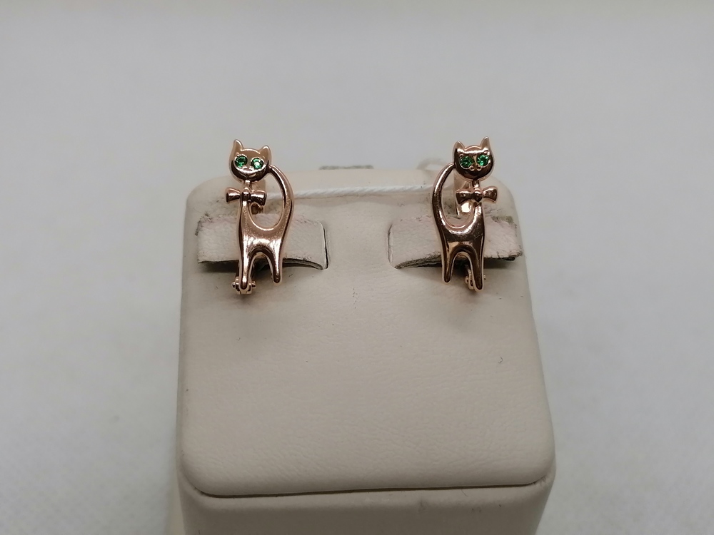 СКМИ585 СЕРЬГИ С КАМНЯМИ (Au 585)
