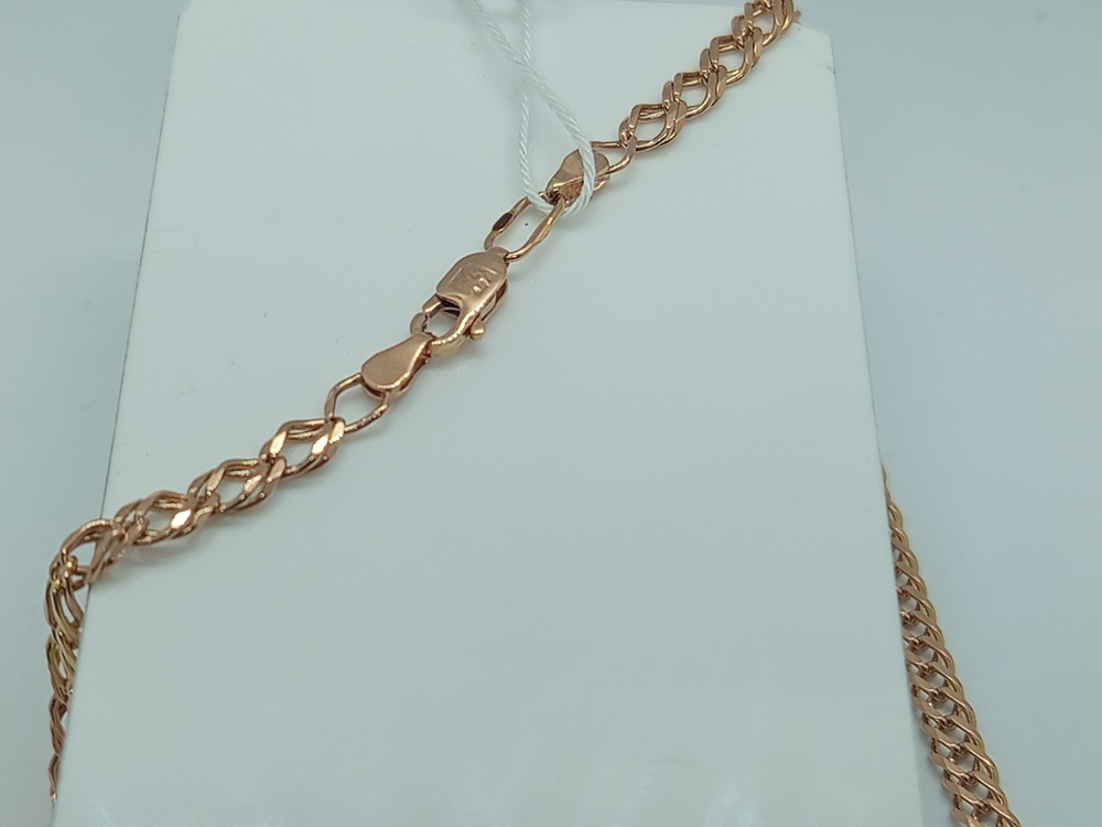 ЦЕПЬ ПОЛНОВЕСНАЯ Ромб двойной (Au 585)