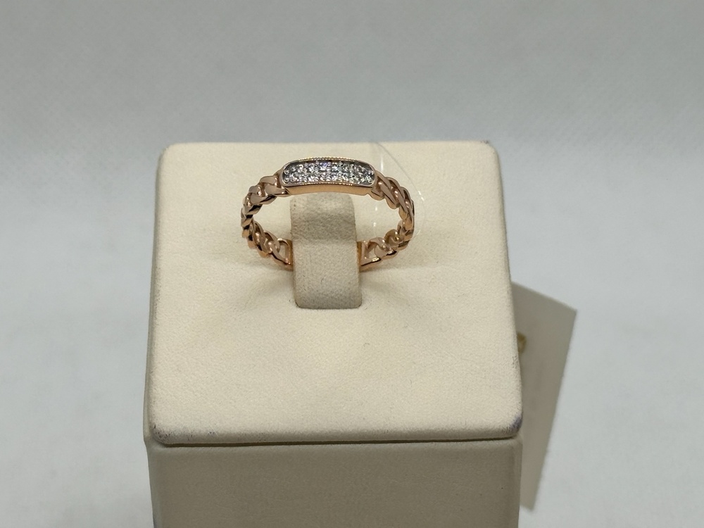 КОЛЬЦО С КАМНЯМИ (Au 585)