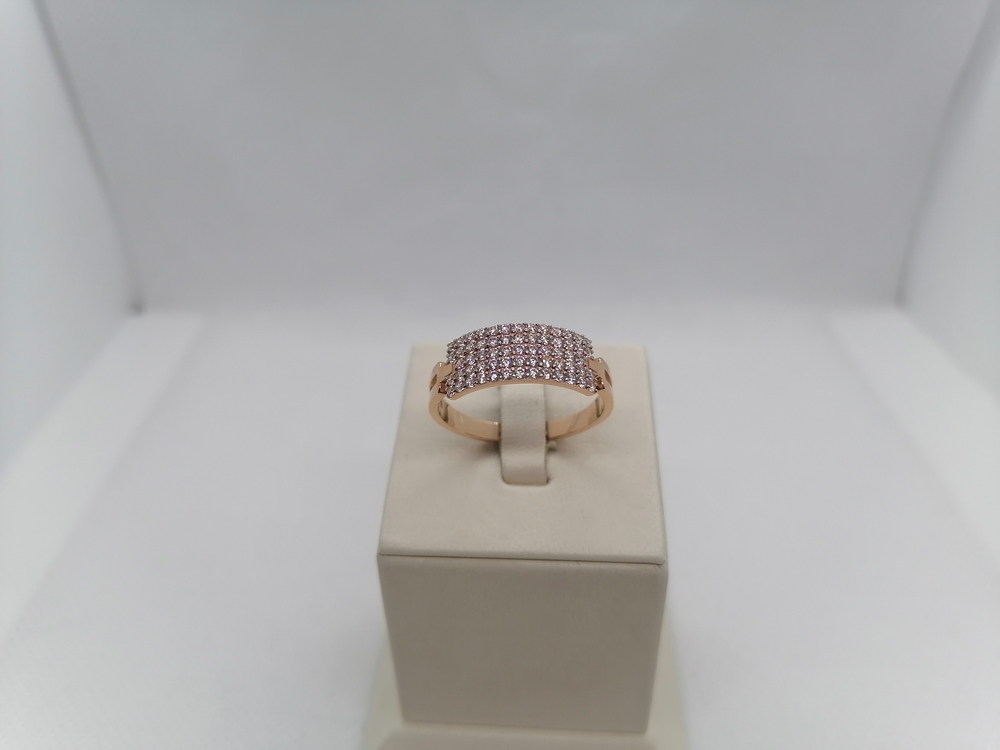 КОЛЬЦО С КАМНЯМИ (Au 585)