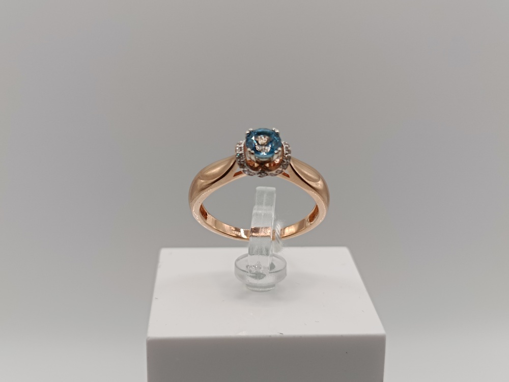 КОЛКМИ585 КОЛЬЦО С КАМНЯМИ (Au 585)