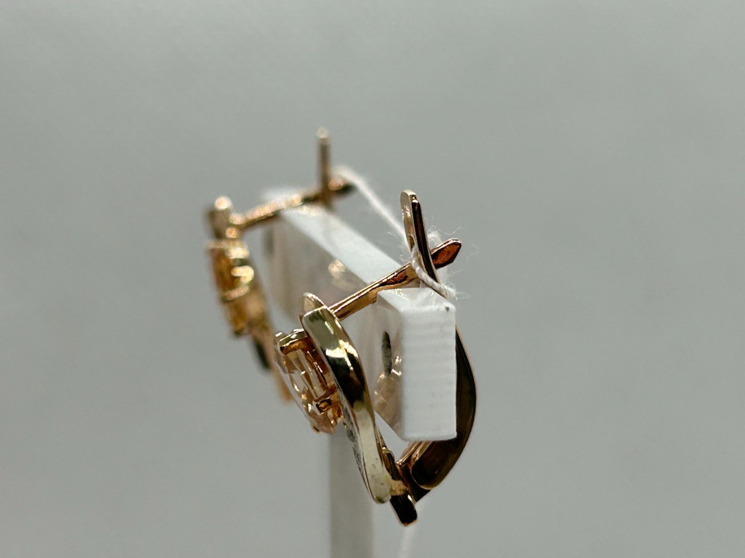 СКМИ585 СЕРЬГИ С КАМНЯМИ (Au 585)