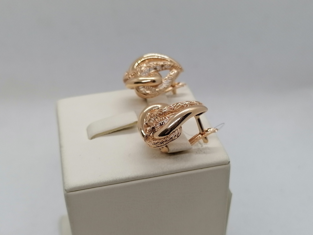 СЕРЬГИ БЕЗ КАМНЯ (Au 585)