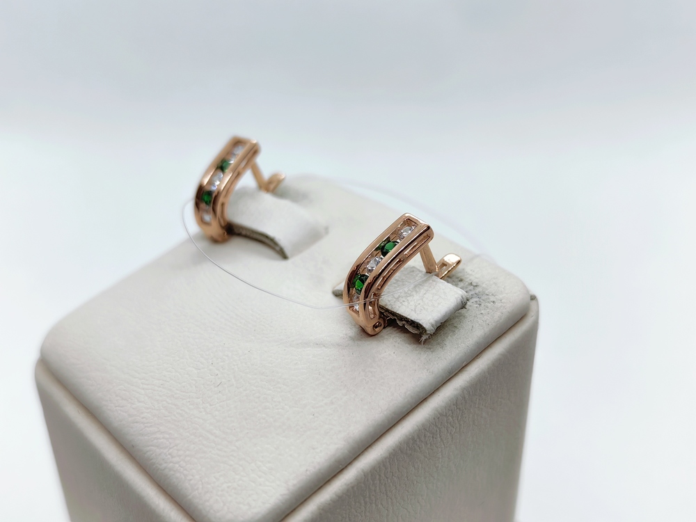 СЕРЬГИ С КАМНЯМИ (Au 585)