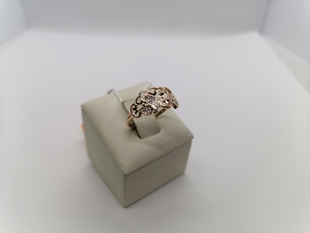 КОЛКМИ585 КОЛЬЦО С КАМНЯМИ (Au 585)
