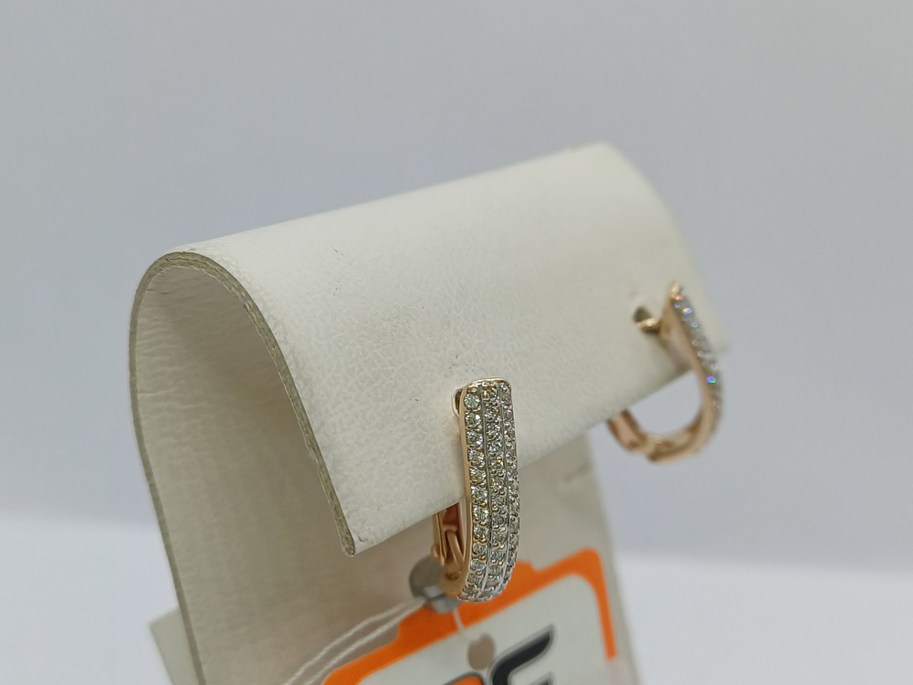 СКМИ585 СЕРЬГИ С КАМНЯМИ (Au 585)