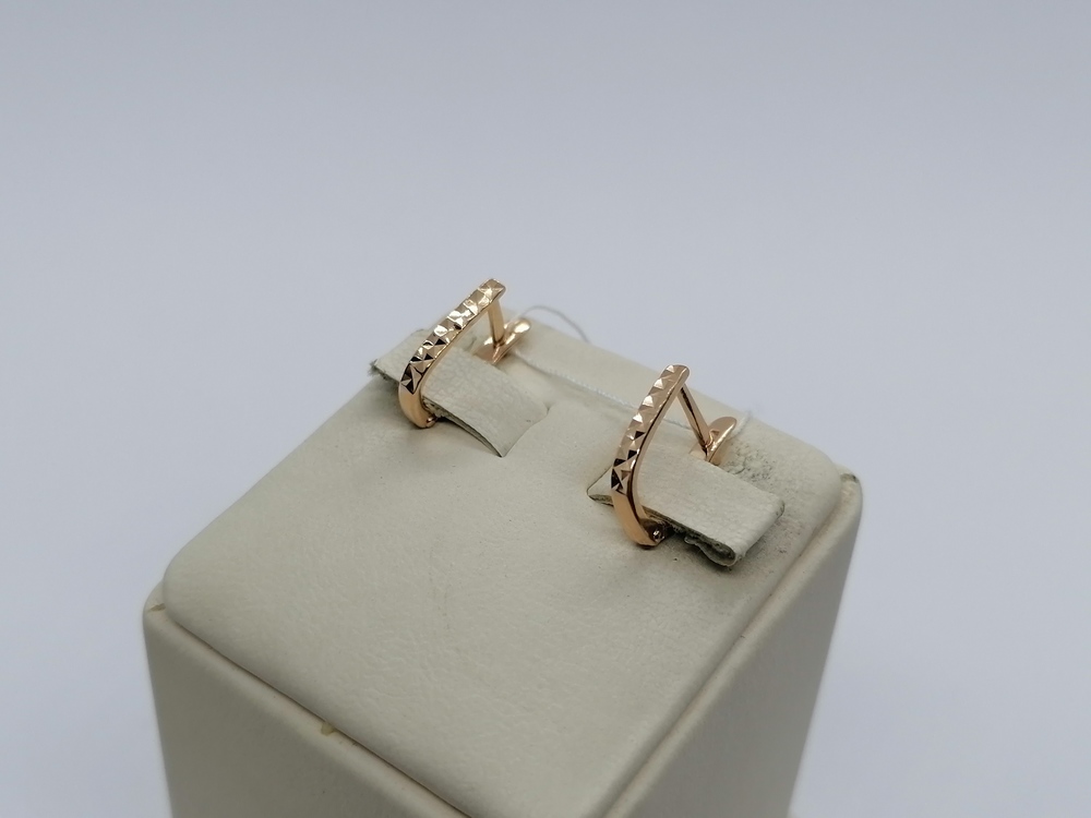 СБКМ585 СЕРЬГИ БЕЗ КАМНЯ (Au 585)