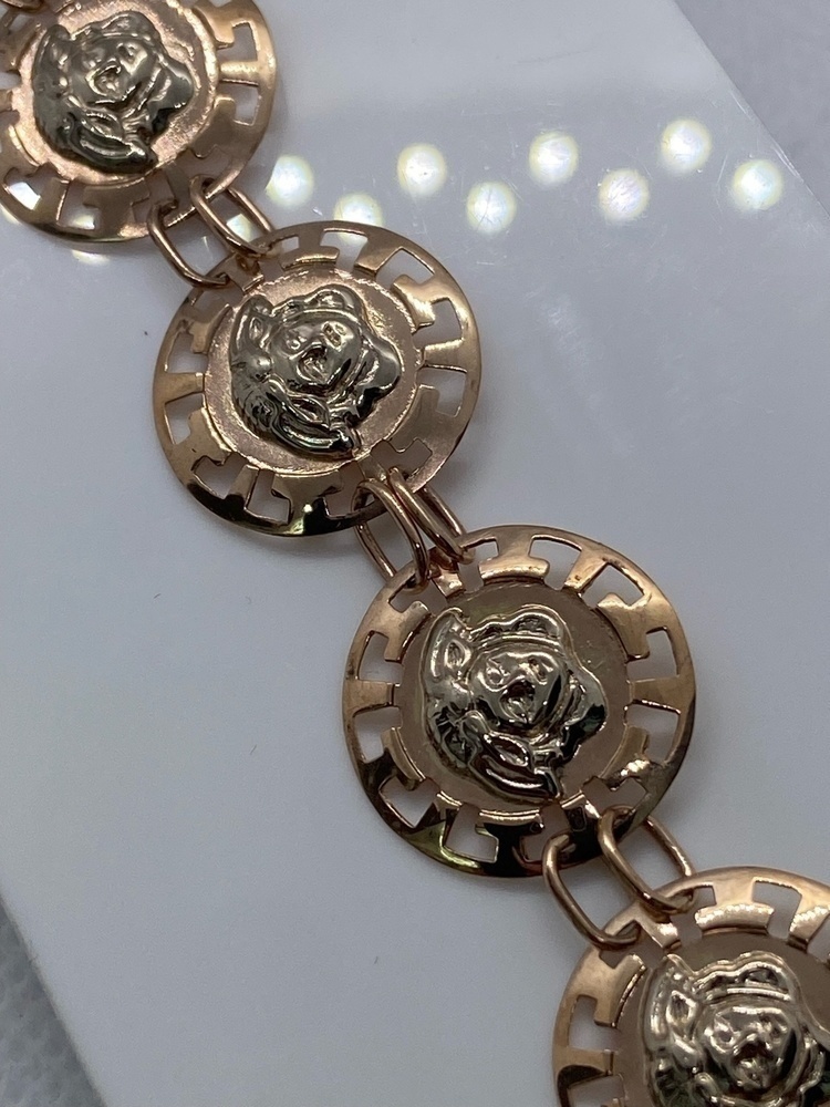 БРАСЛЕТ ПУСТОТЕЛЫЙ Фантазия (Au 585)