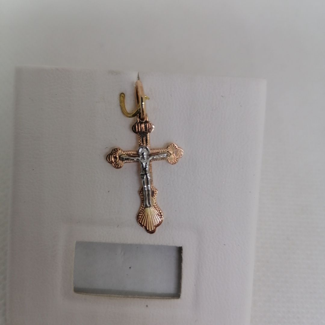 810-00007-10-00-00-02 ПОДВЕСКА КРЕСТ (Au 585)