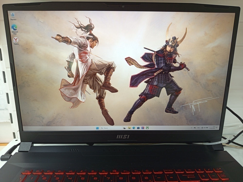 Ноутбук MSI; Core I5-12450H, GeForce RTX 3050 Ti, 16 Гб, 512 GB, Нет