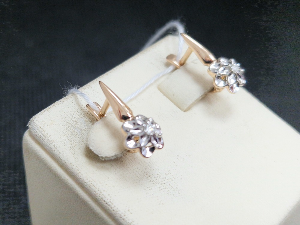 СЕРЬГИ БРИЛЛИАНТ (Au 585)