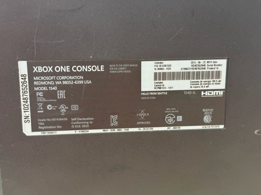 Игровая приставка Xbox One 500Gb