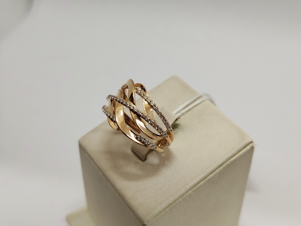 КОЛКМИ585 КОЛЬЦО С КАМНЯМИ (Au 585)