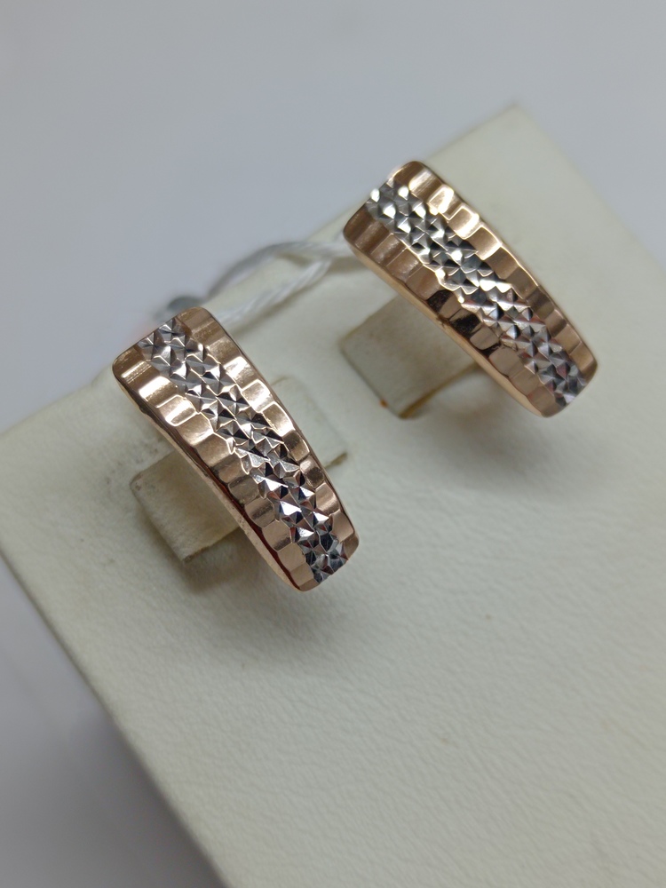 СБКМ585 СЕРЬГИ БЕЗ КАМНЯ (Au 585)