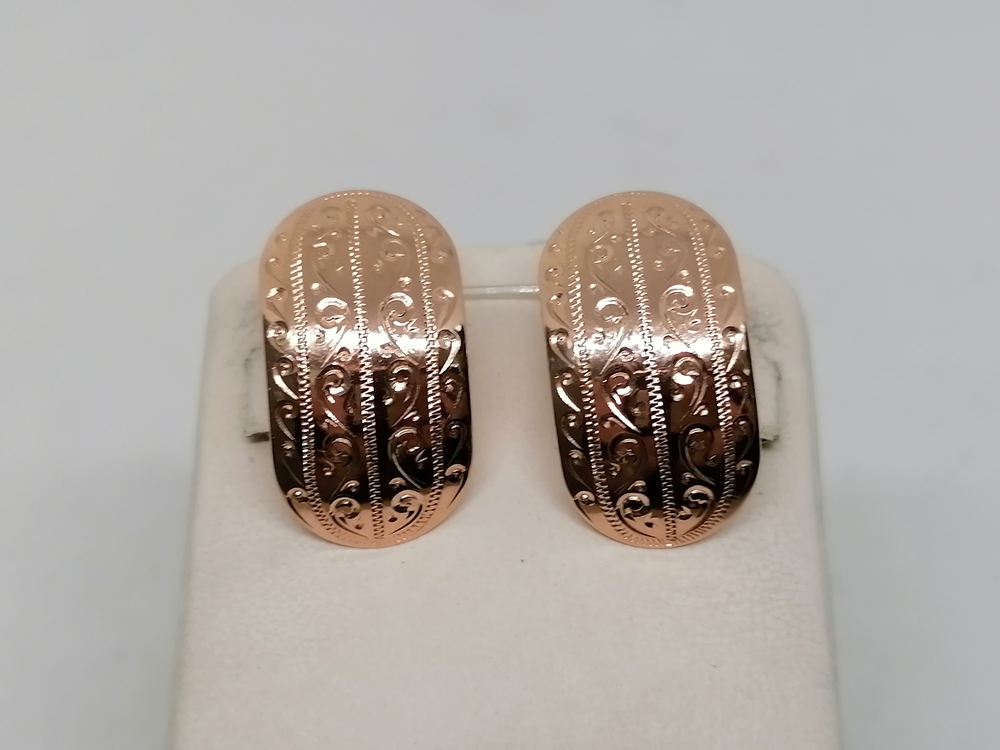 СЕРЬГИ БЕЗ КАМНЯ (Au 585)