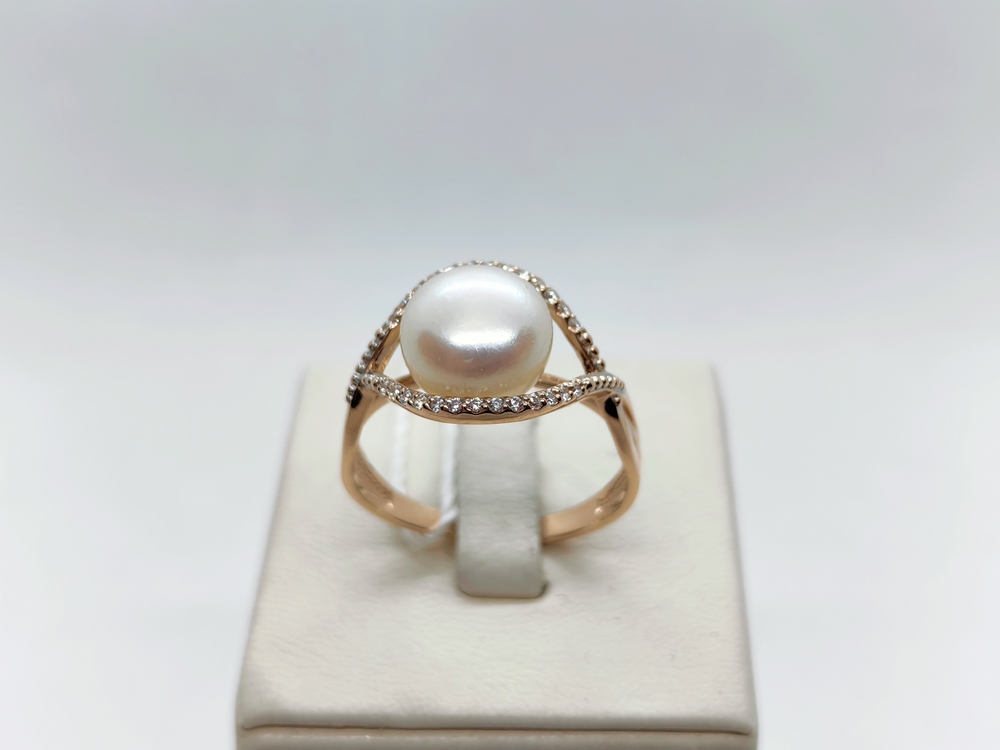 КОЛЬЦО С КАМНЯМИ (Au 585)