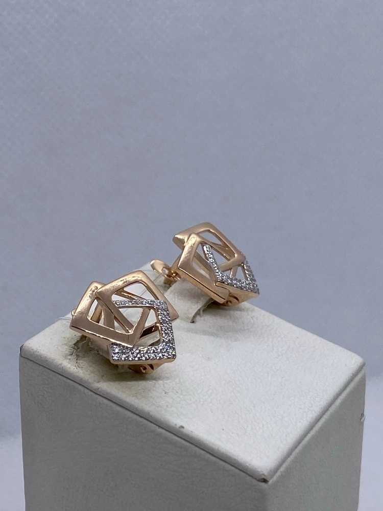 СЕРЬГИ С КАМНЯМИ (Au 585)