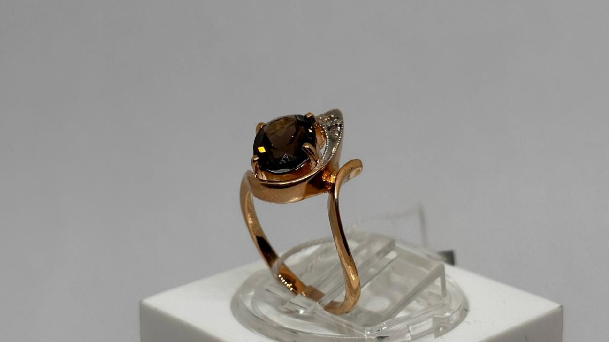 КОЛКМИ585 КОЛЬЦО С КАМНЯМИ (Au 585)