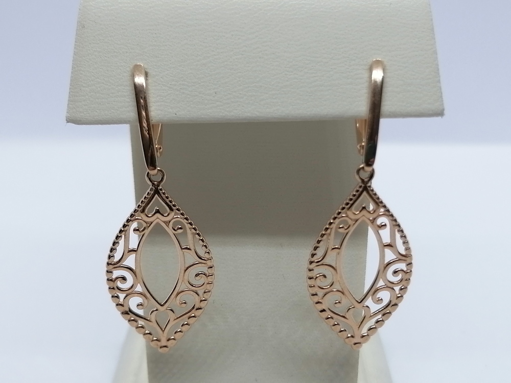 СЕРЬГИ БЕЗ КАМНЯ (Au 585)