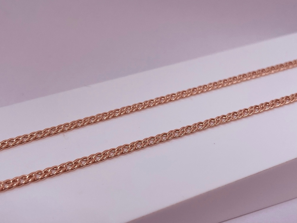 ЦЕПЬ ПУСТОТЕЛАЯ Ромб двойной (Au 585)