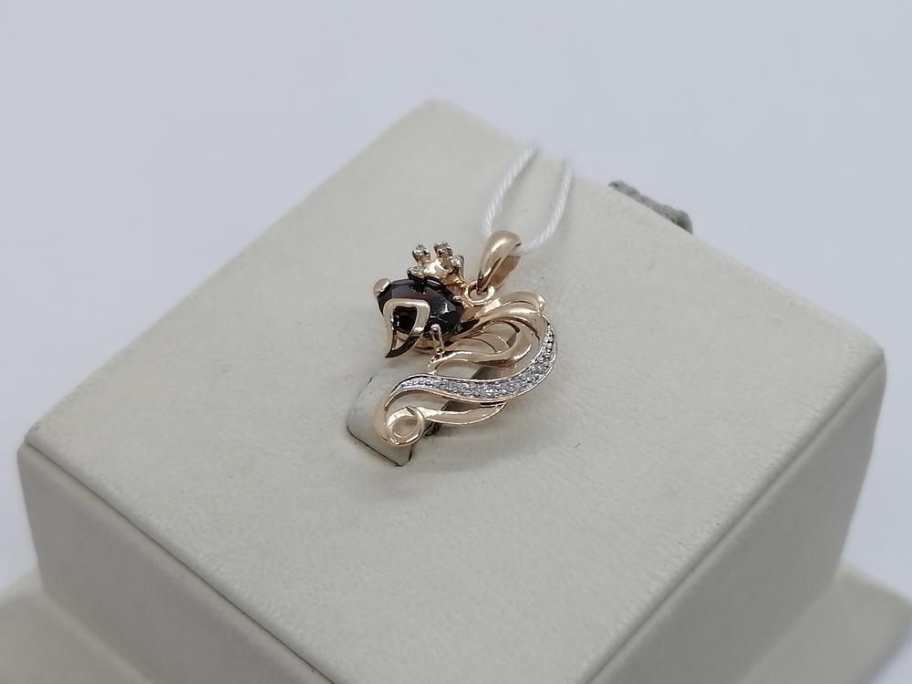 ПОДКМИ585 ПОДВЕСКА С КАМНЯМИ (Au 585)