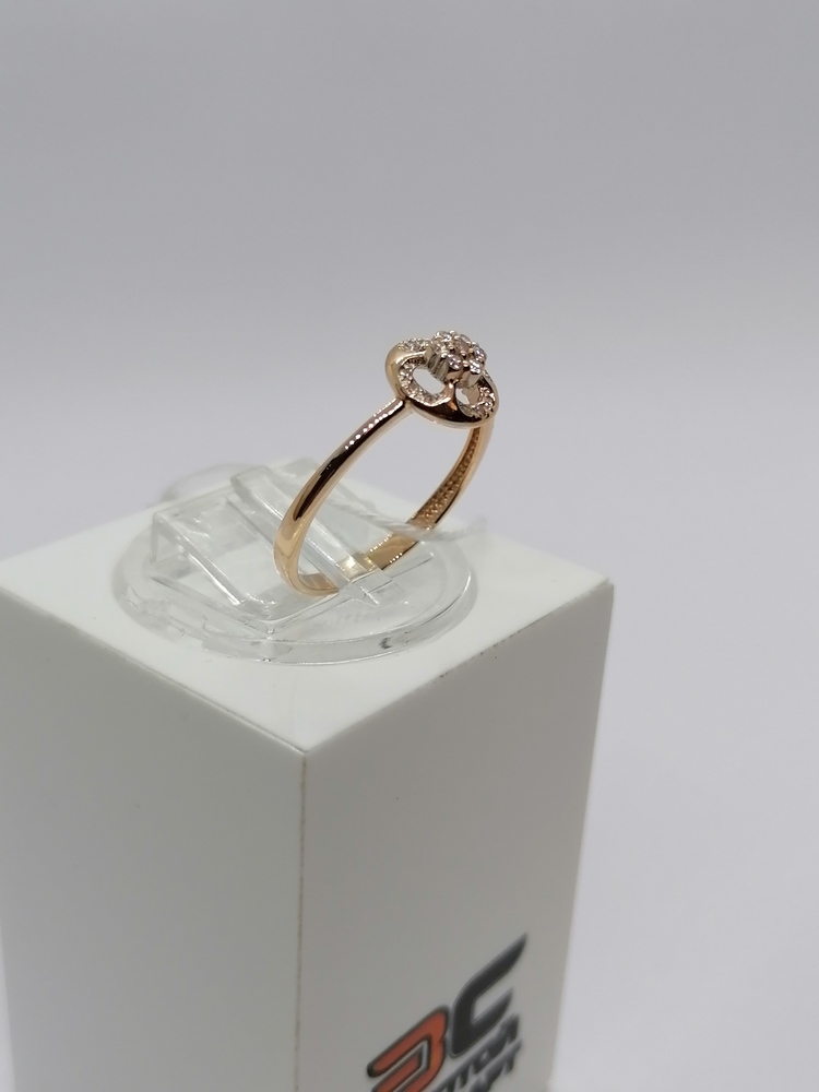 КОЛЬЦО С КАМНЯМИ (Au 585)