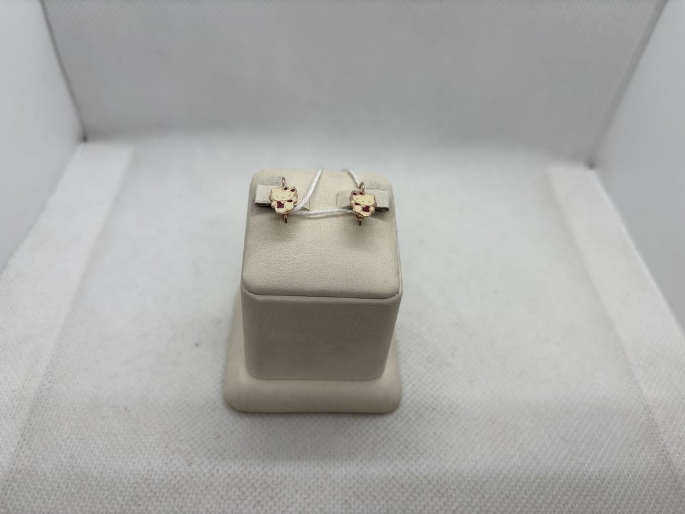 СКМИ585 СЕРЬГИ С КАМНЯМИ (Au 585)