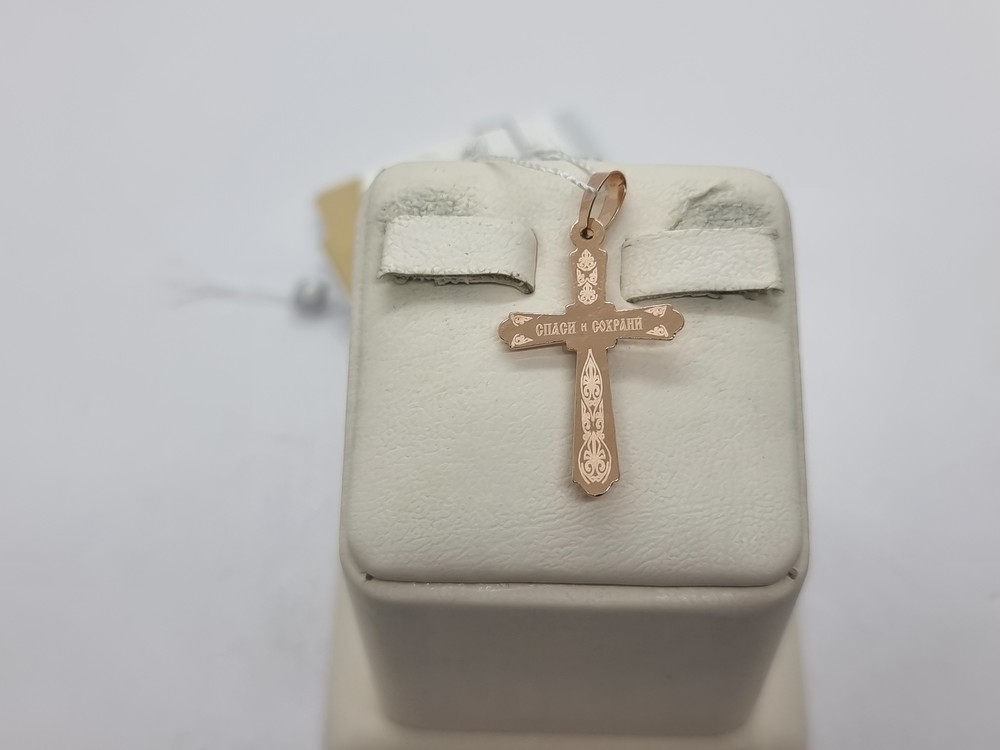 102-ИХ-22.23-12 ПОДВЕСКА КРЕСТ (Au 585)