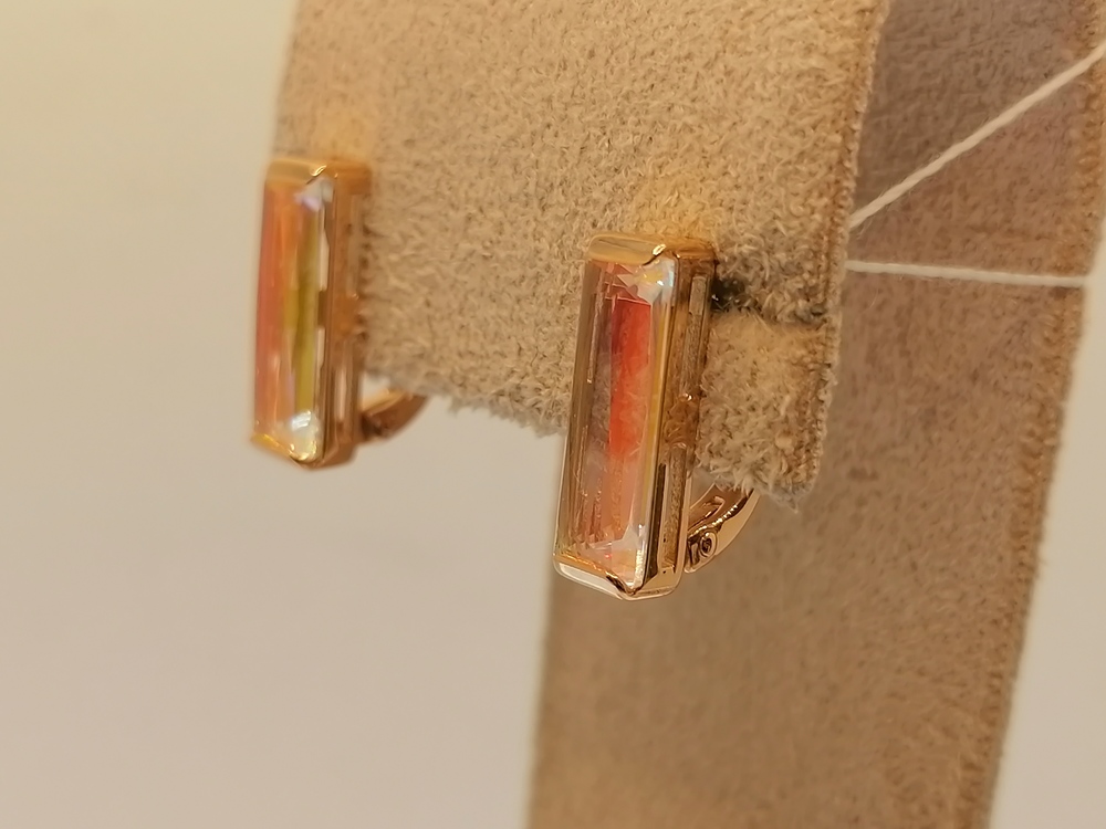 СЕРЬГИ С КАМНЕМ (Au 585)