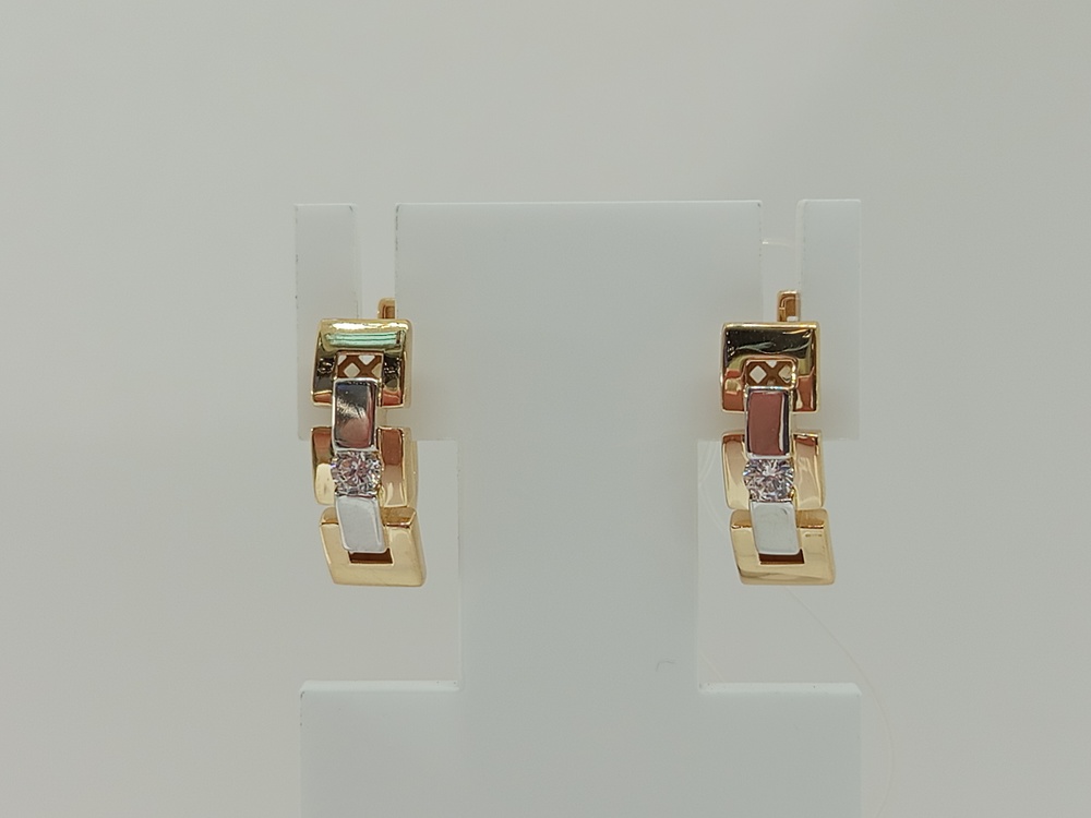 СЕРЬГИ С КАМНЕМ (Au 585)