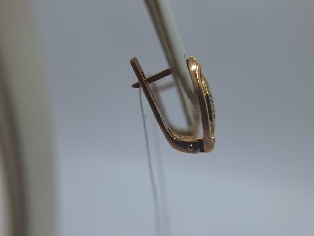 СКМИ585 СЕРЬГИ С КАМНЯМИ (Au 585)